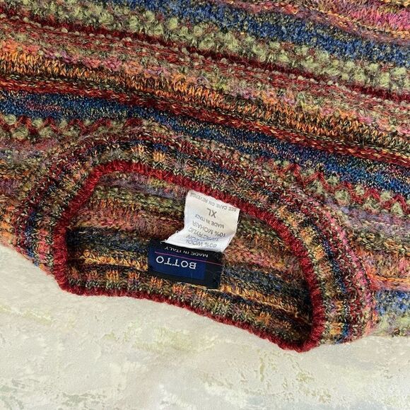 Botto Made in Italy 3D grandpa sweater 80s 90s vintage - Picture 4 of 12